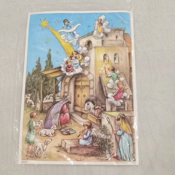 Vintage Korsch Verlag Honoring King Jesus Christ Advent Calendar Germany - Picture 1 of 10